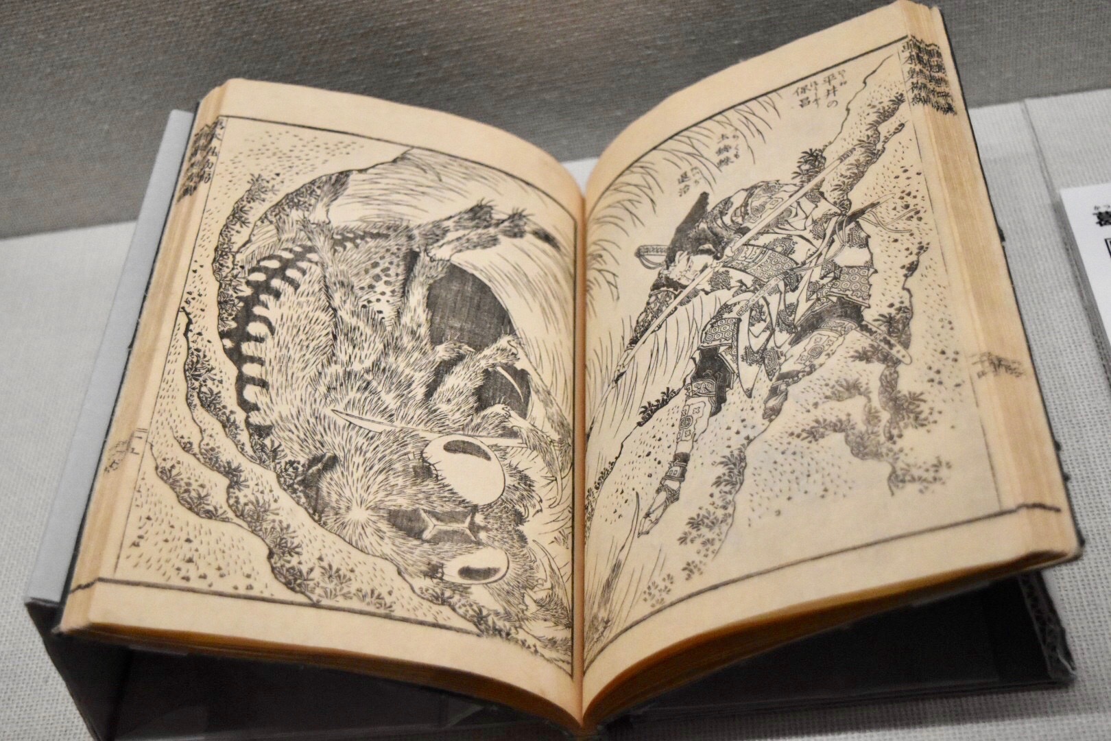葛飾北斎 『絵本魁』初篇 平井の保昌 土蜘蛛退治 天保7年（1836）すみだ北斎美術館所蔵