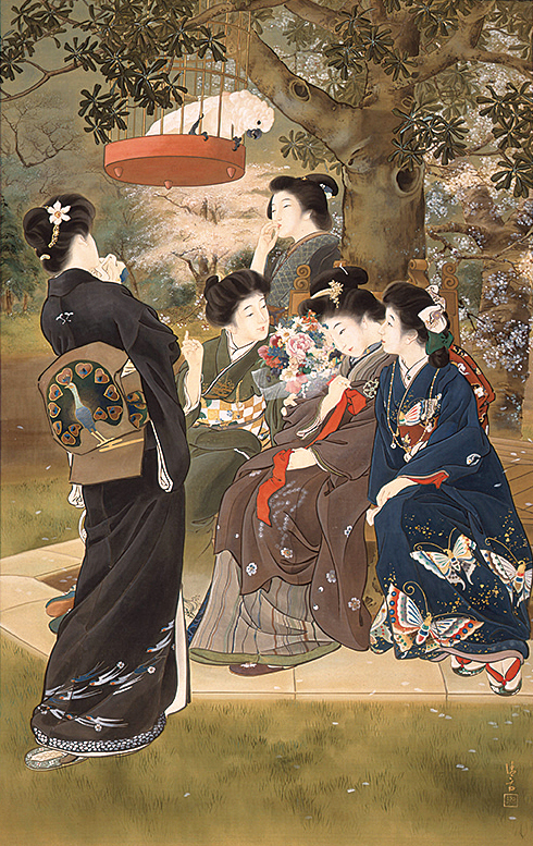 鏑木清方「嫁ぐ人」1907（明治40）年　 絹本着色、一幅 182.8×115.4cm 鎌倉市鏑木清方記念美術館蔵 ※5月20日からの展示