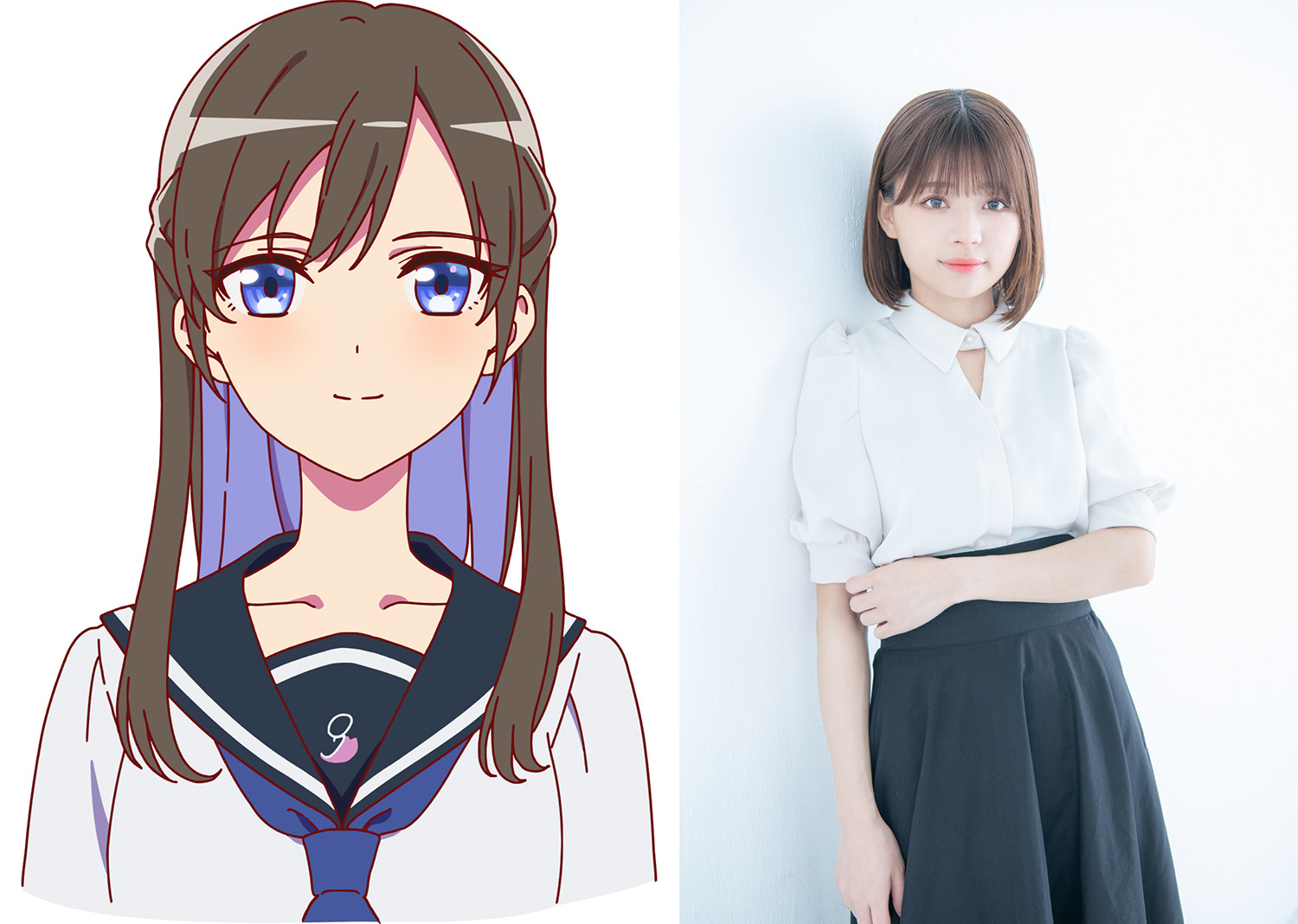 谷崎詩音（たにざき　しおん）役：佳原萌枝 （C）なれなれプロジェクト/菜なれ花なれ製作委員会