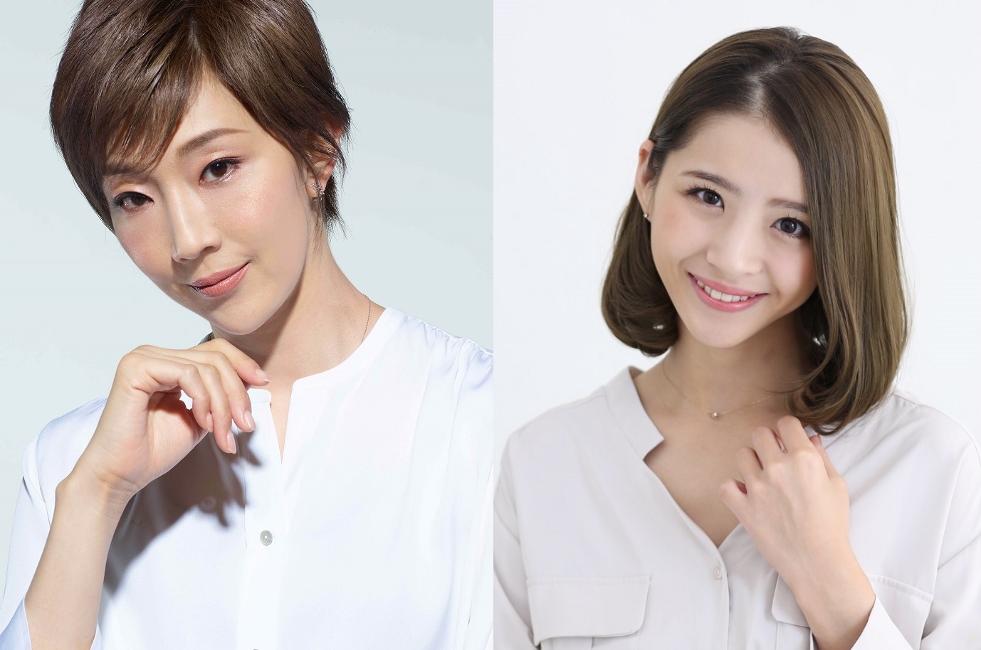左から　紅ゆずる、綺咲愛里