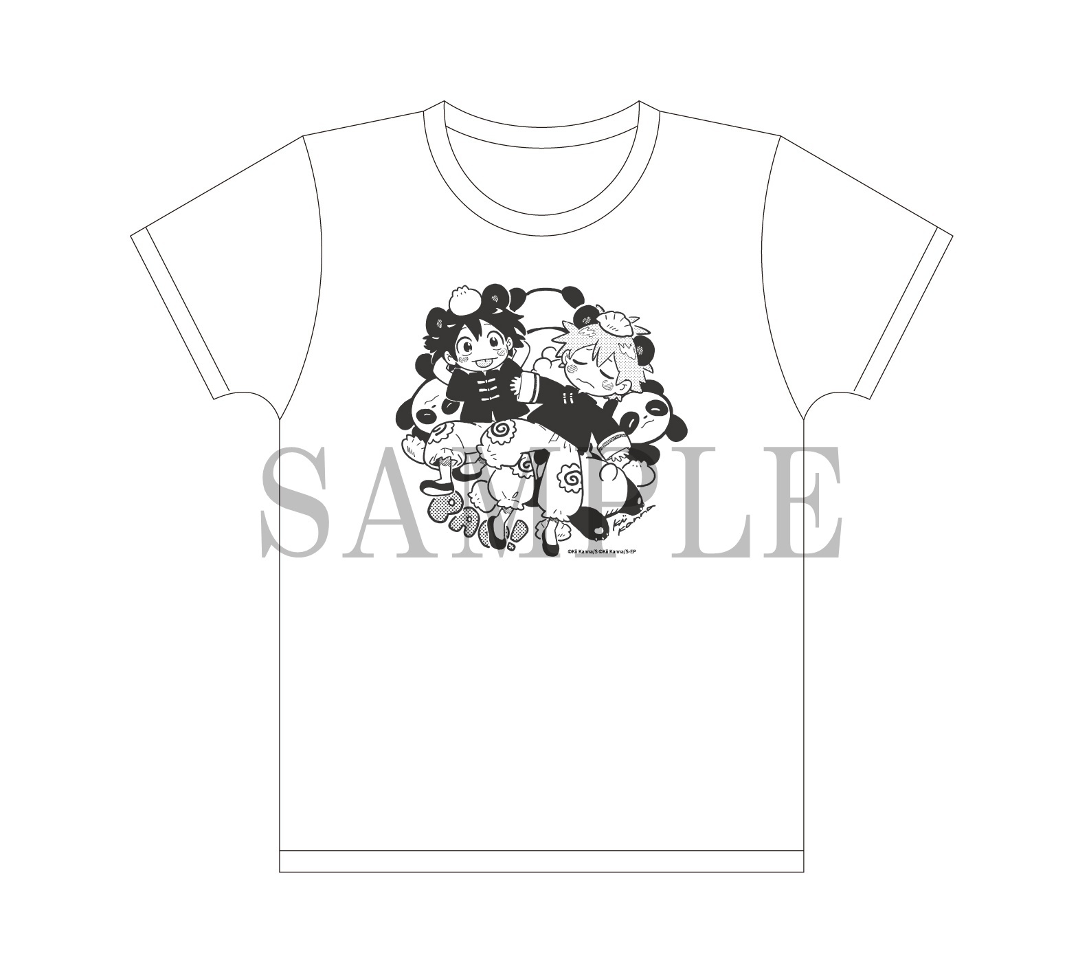 【紀伊カンナる描き下ろしイラスト使用】Tシャツ（ベガスゴールド・ホワイト　2色/Ｓ・Ｌ・Ｍ）各3,200円（税抜）