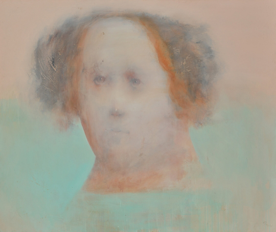 《明日を見つめて》 FACE2020 優秀賞　大槻和浩　2019年　アクリル・キャンバス　162×194cm