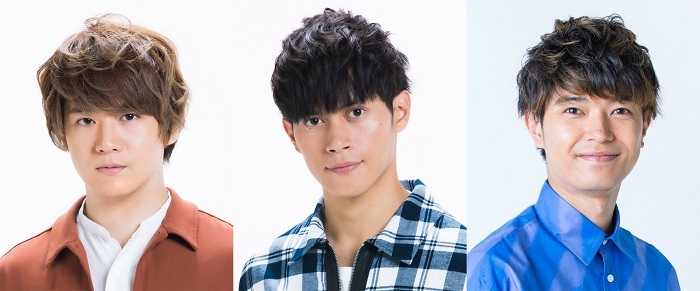 （写真左から） 冨岡健翔（ジャニーズJr.）、福士申樹（ジャニーズJr.）、高田翔（ジャニーズJr.）