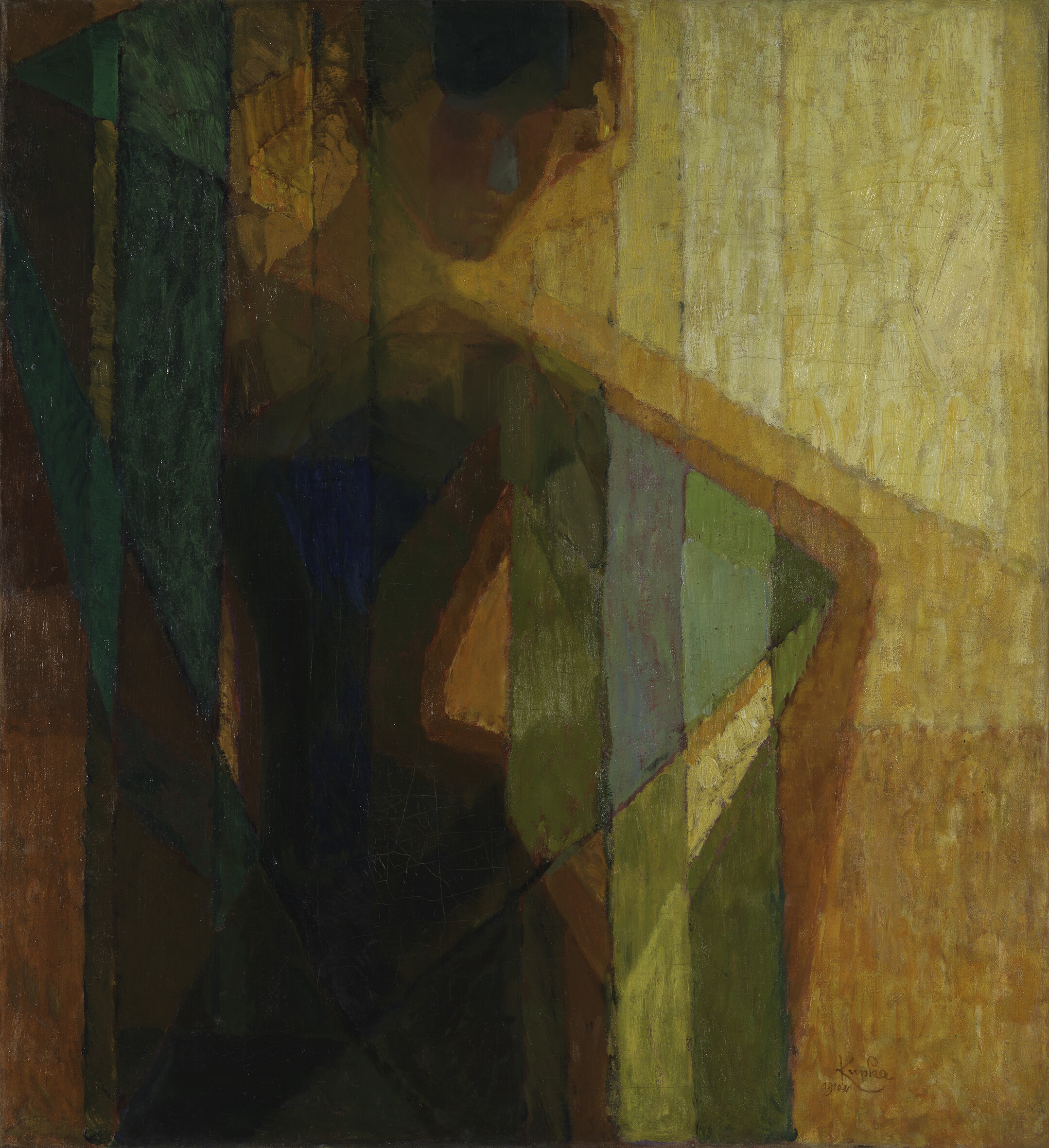 フランティシェク・クプカ「色面の構成」 1910-1911年 Centre Pompidou, Paris, Musée national d’art moderne - Centre de création industrielle