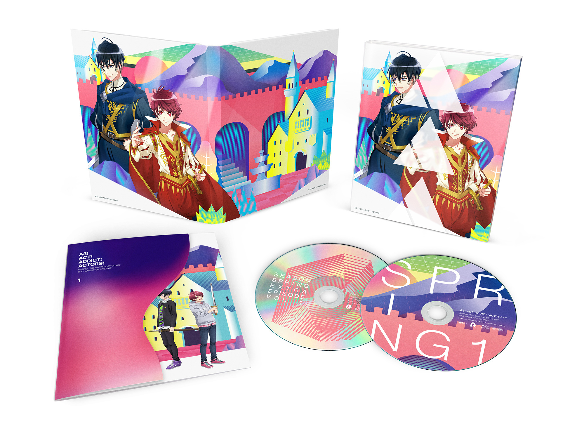 TVアニメ『A3!』Blu-ray＆DVD 第1巻　展開  (C)Liber Entertainment Inc. All Rights Reserved.