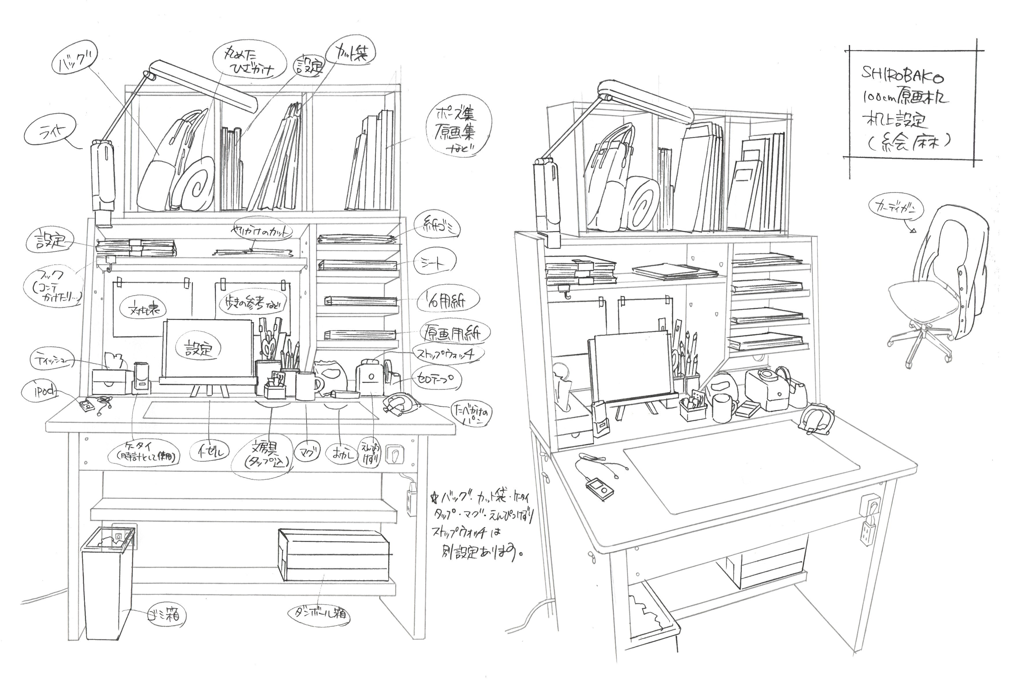 原画 (c)「SHIROBAKO」製作委員会
