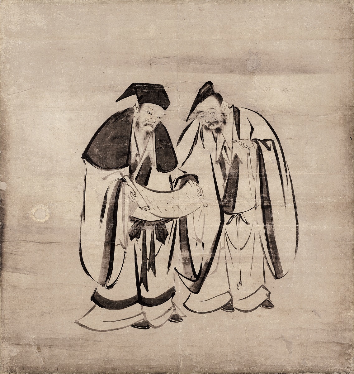 重要文化財　竹林七賢図（左隻）　海北友松筆　建仁寺（京都）　慶長4年（1599)　通期展示（ただしこの場面は前期展示、4/11～4/30）