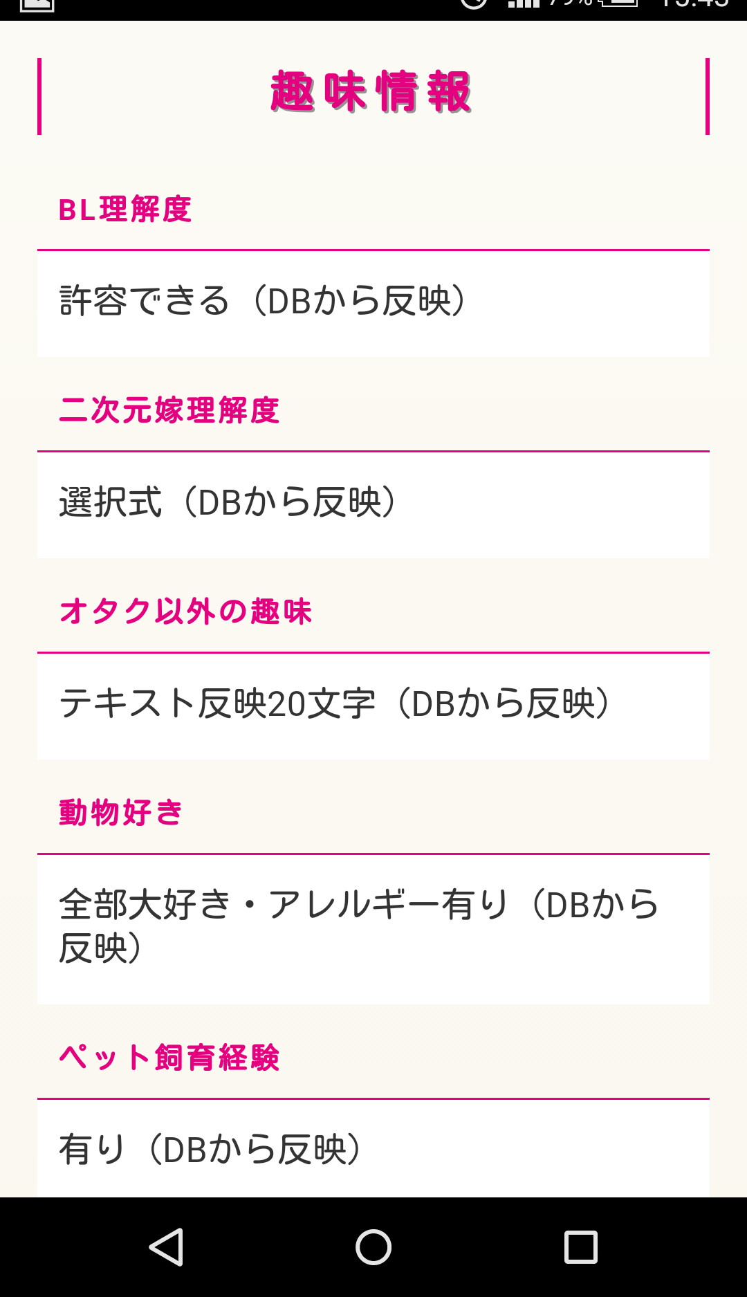 数値以外にも細かい情報が表示される仕組み。