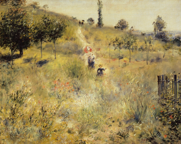 草原の坂道　1876-1877年、油彩／カンヴァス、オルセー美術館