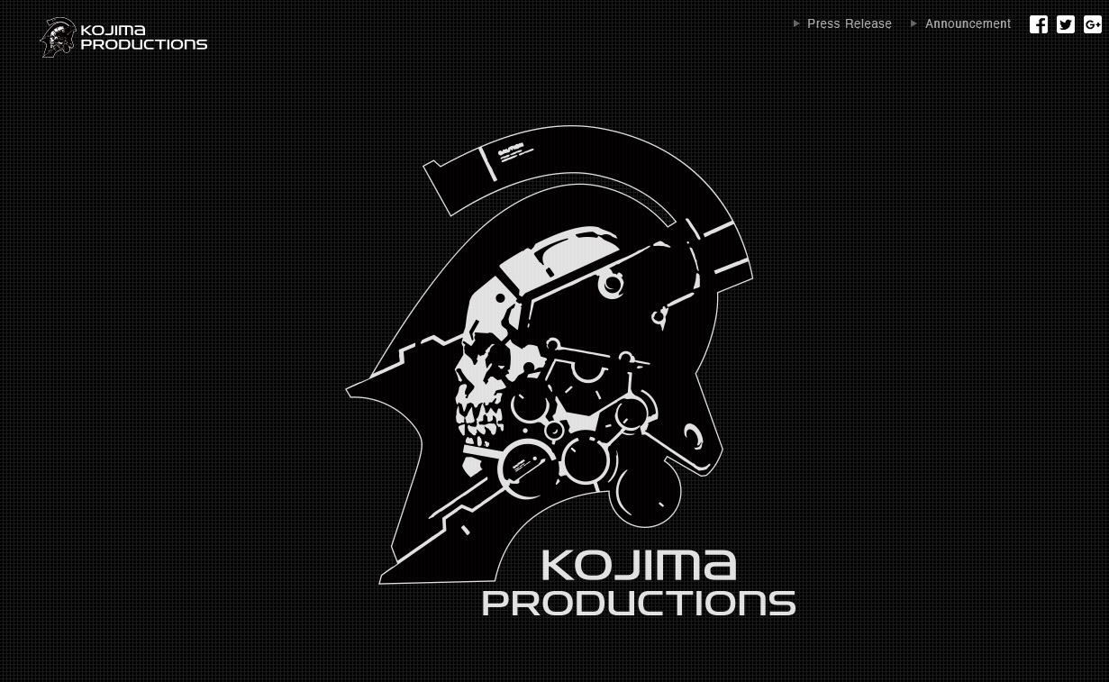 KOJIMA PRODUCTIONS公式サイトよりキャプチャー引用