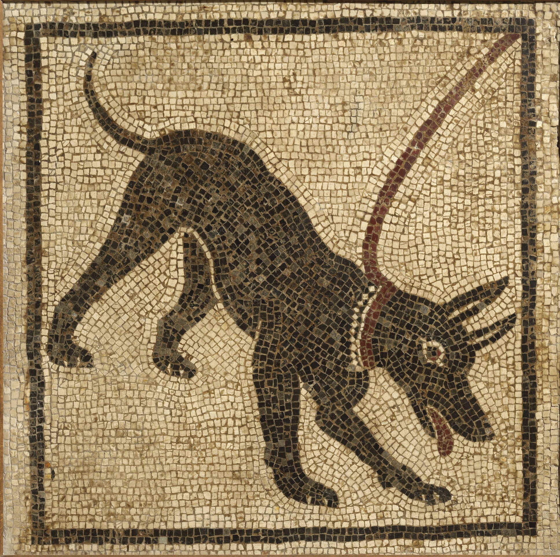 「猛犬注意」モザイク　ナポリ国立考古学博物館蔵　