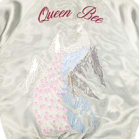 女王蜂オリジナルスカジャン　「氷山孔雀」 small