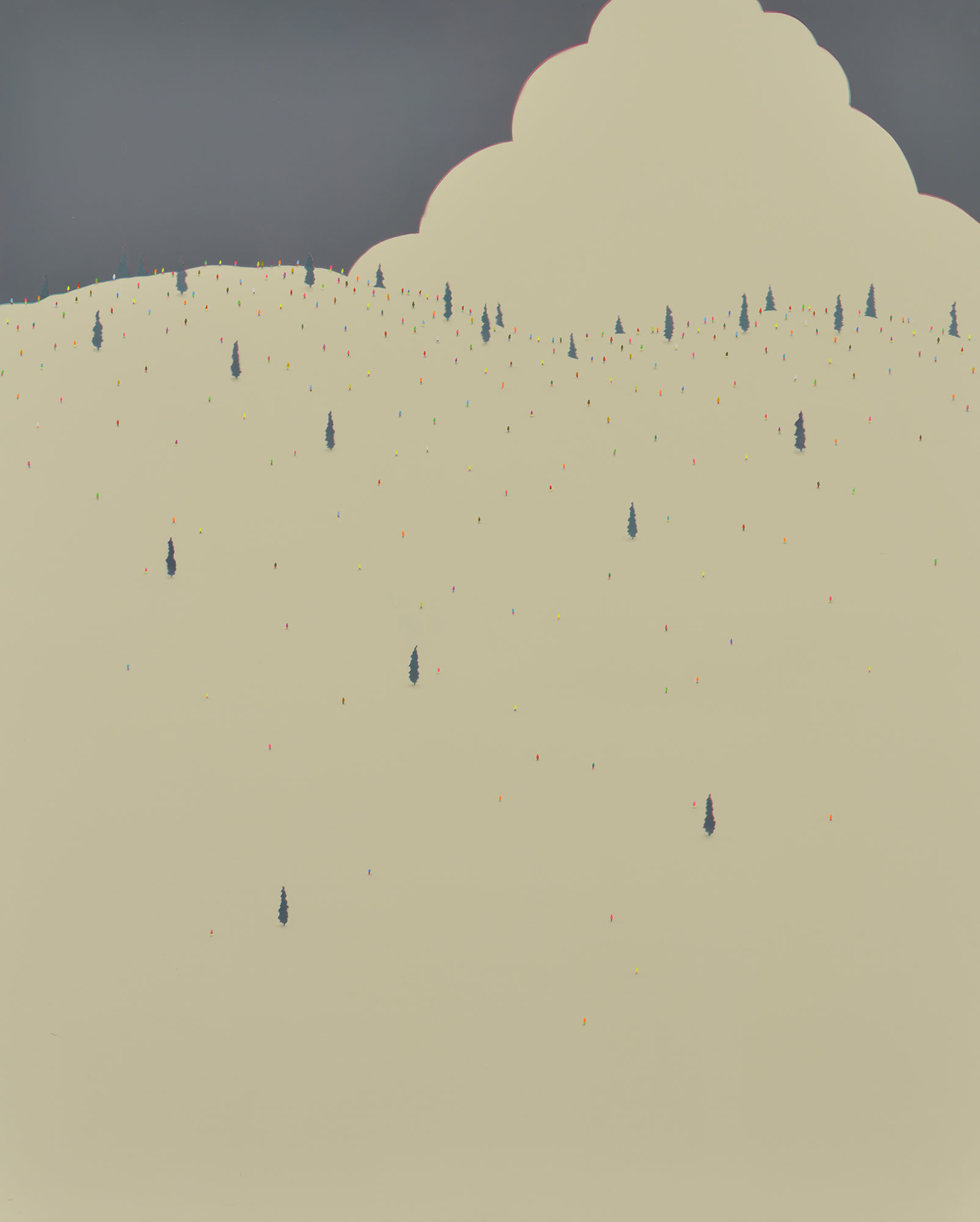 杉田 悠介（すぎた ゆうすけ） 《山》2016 年 アクリル・パネル 162×130 ㎝ 1982 年生まれ