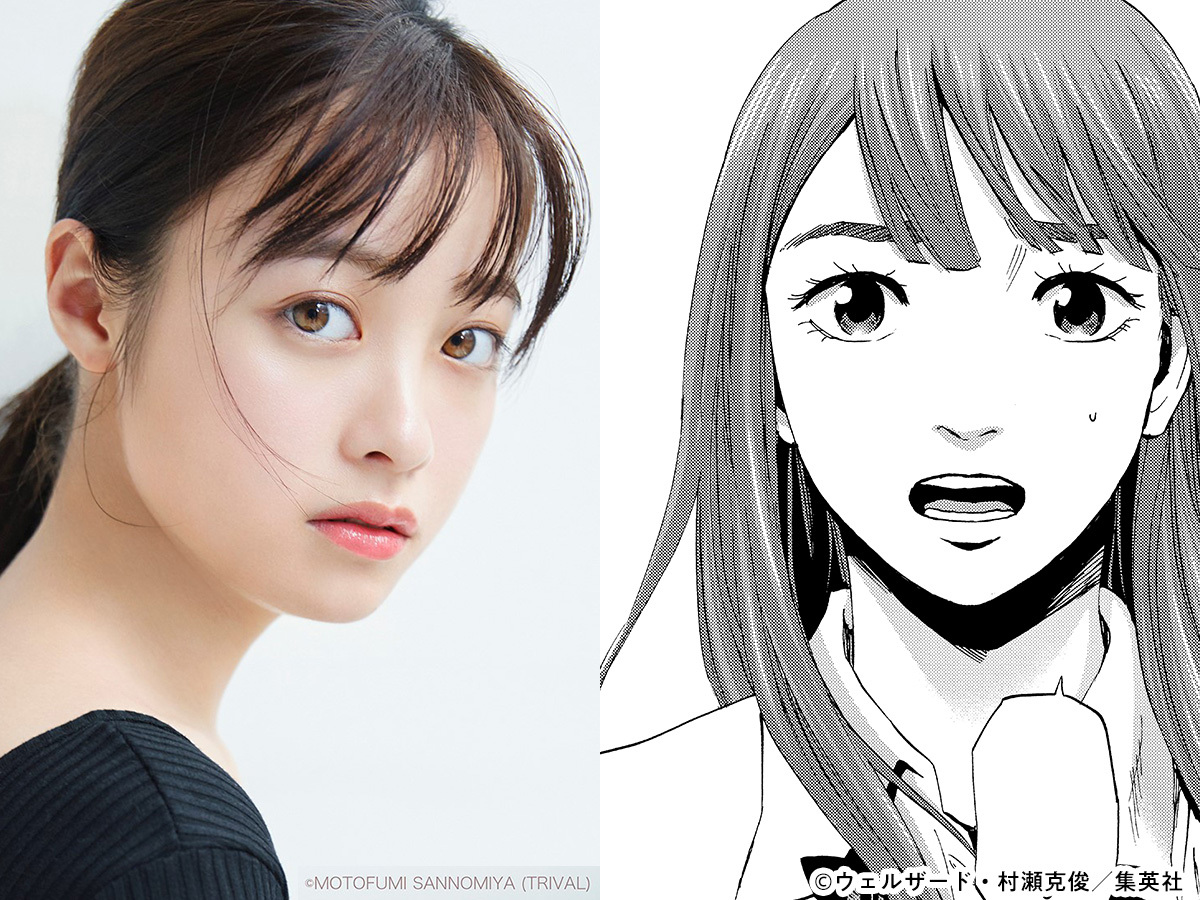 左から、橋本環奈、漫画『カラダ探し』森崎明日香