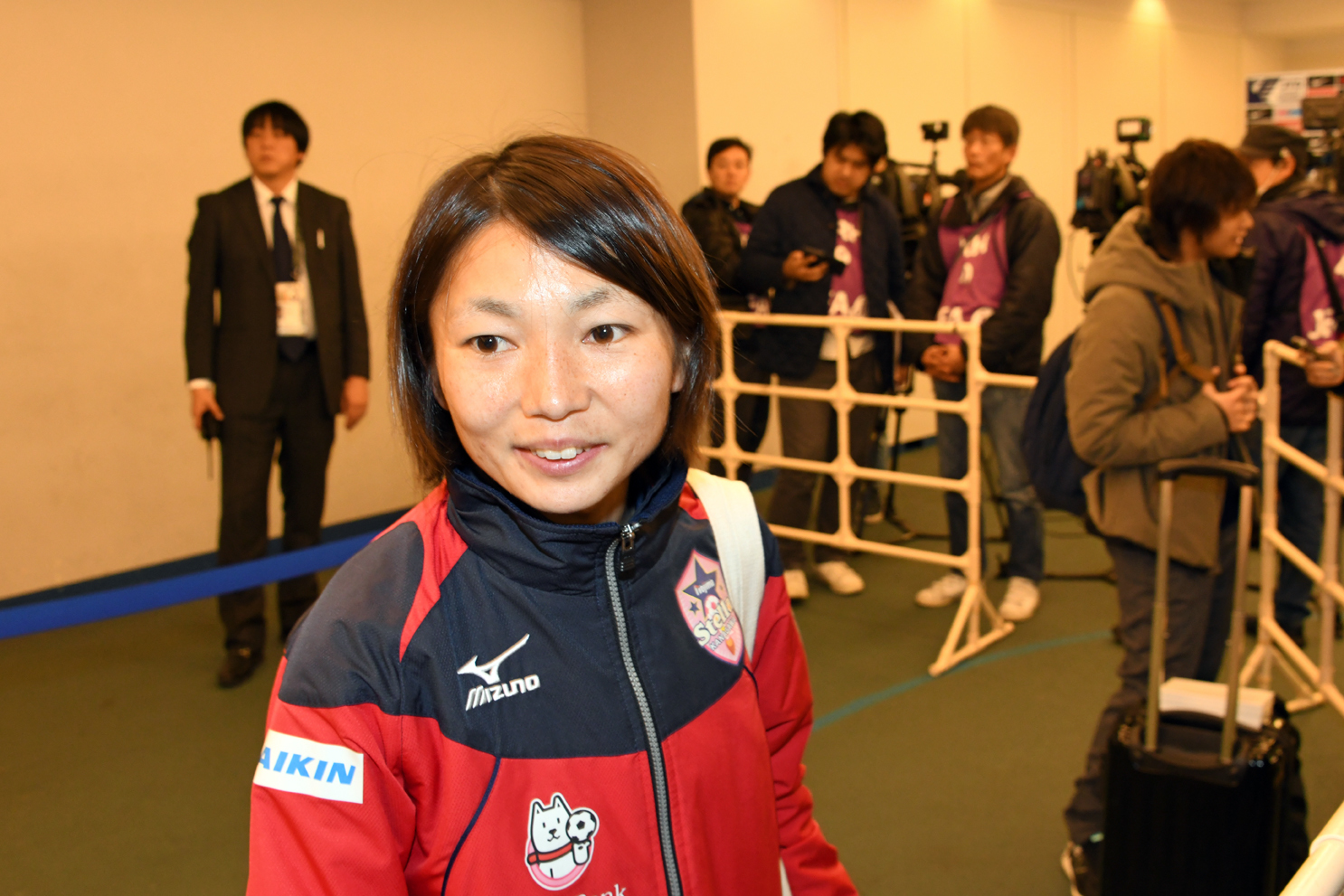 この試合で引退したノジマの尾山沙希。やりつくしたその顔は晴れ晴れとしていた