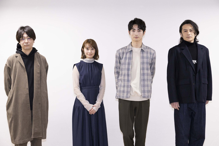 （左から）三浦直之、桜井玲香、木村達成、小西遼生