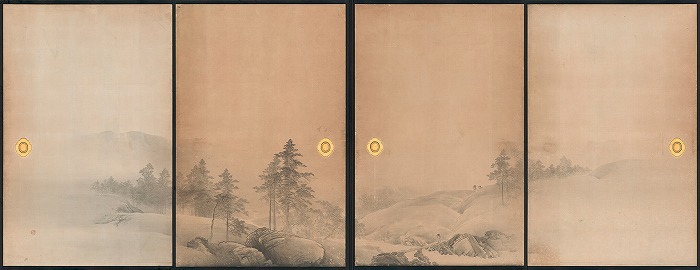 南陽院　木島櫻谷障壁画（室中）