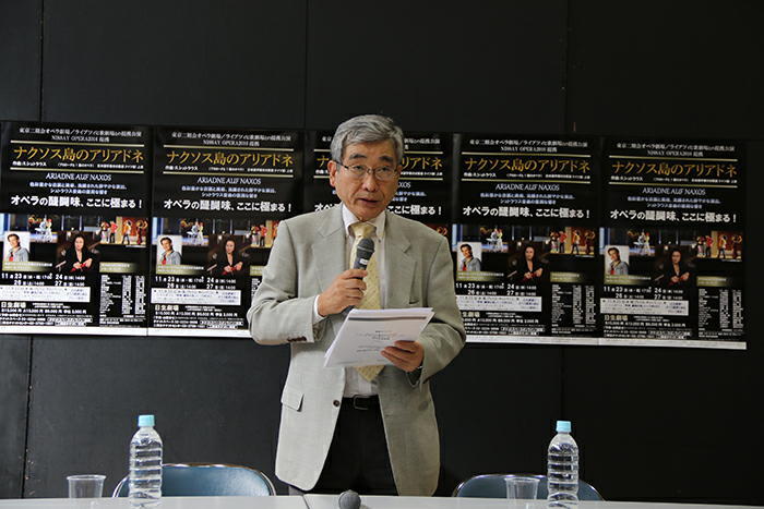 公益財団法人東京二期会理事長・中山欽吾氏 （撮影：安藤光夫）