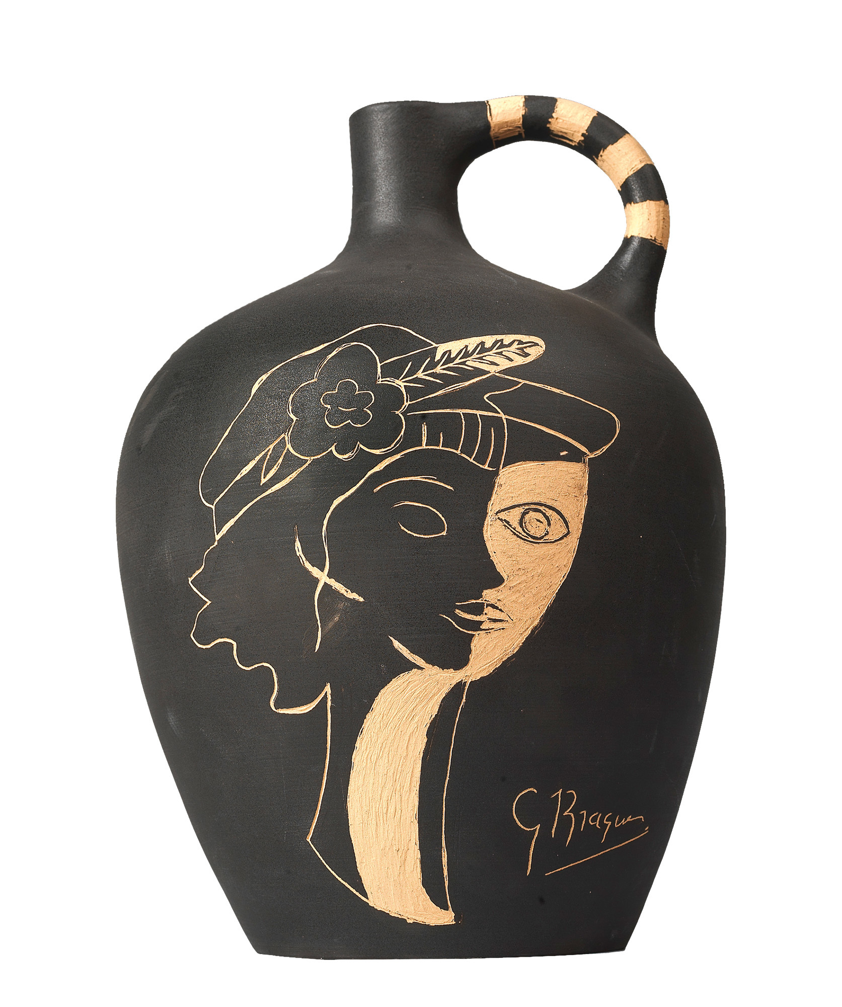 ジョルジュ・ブラック ≪ペルセポネ≫ 1961-63年 陶器 サン=ディエ=デ=ヴォージュ市立ジョルジュ・ブラック‐メタモルフォーシス美術館蔵 Archives Armand Israël