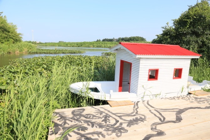 《BOAT HOUSE DOCK YARD [船の家　造船所]》サテライト 日比野克彦