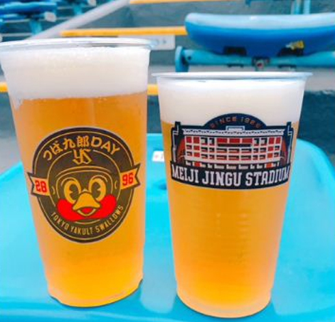 「つば九郎デーカップ生ビール」、「つばみの初恋サワー」などの限定グルメが販売される