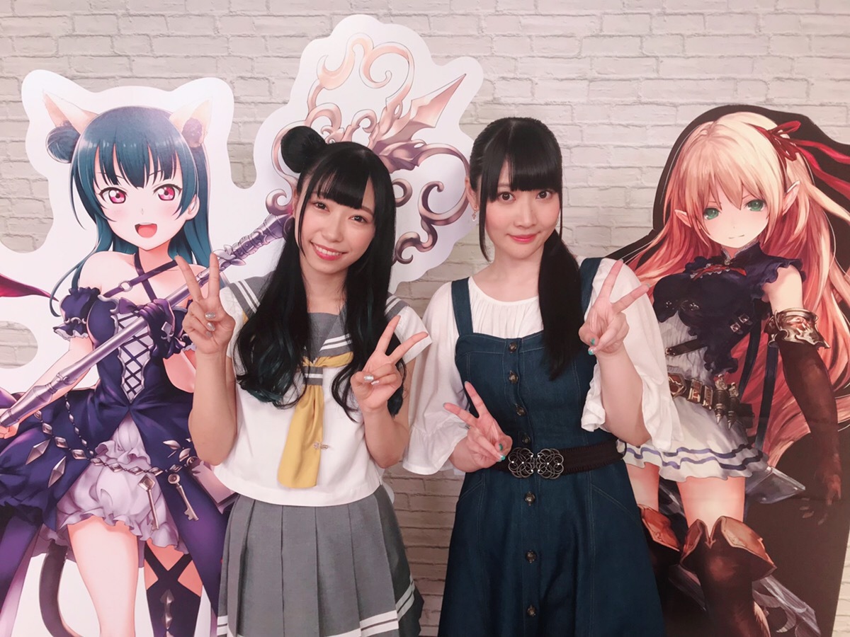アリサ役の優木かな、津島善子役の小林愛香が出演 (C)2013 プロジェクトラブライブ！(C)2017 プロジェクトラブライブ！サンシャイン!! (C) Cygames, Inc. (C)KLabGames (C)bushiroad All Rights Reserved.