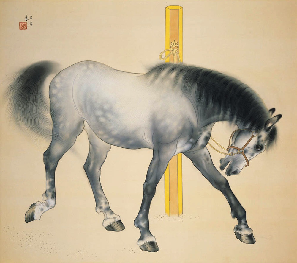 西山翠嶂《馬》  主催：京都市、美術館「えき」KYOTO、京都新聞