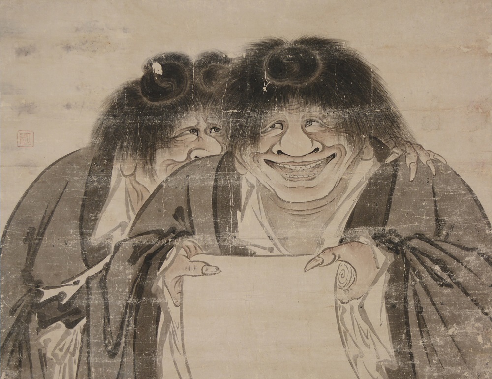 重要文化財　狩野山雪「寒山拾得図」一幅　京都・真正極楽寺　真如堂蔵　展示期間：5/26-6/21