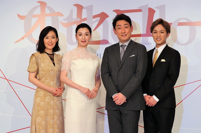 （左から）前田亜季、檀れい、中村芝翫、神山智洋