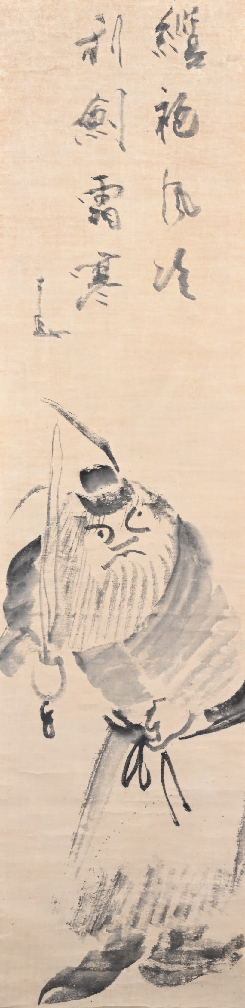 仙厓義梵画賛《鍾馗図》紙本・墨画、江戸時代後期、寳林寺