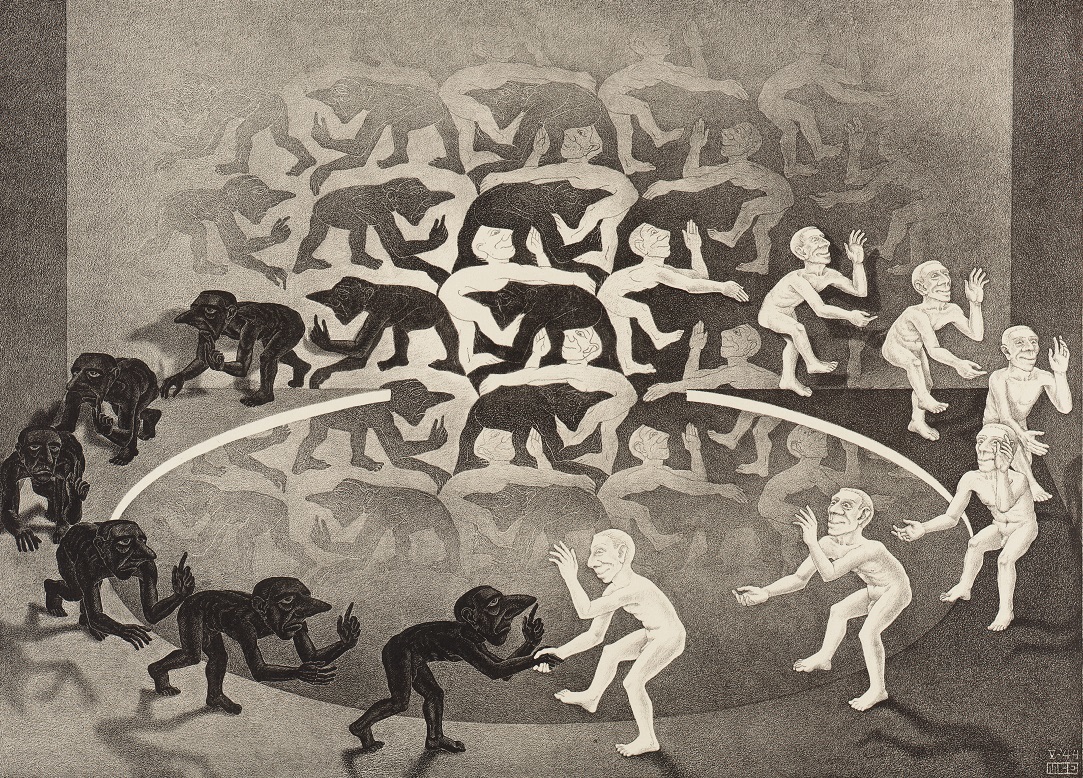 《出会い Encounter.1944》 Copyright Credit: All M.C. Escher works 