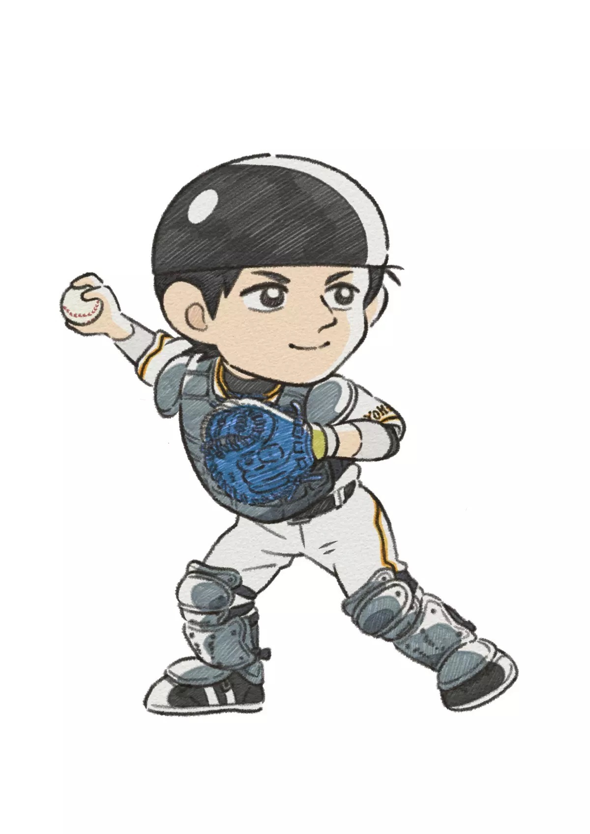 小林誠司のコラボビジュアル（SD） ©あだち充／MIX MEISEI STORY製作委員会 2023
