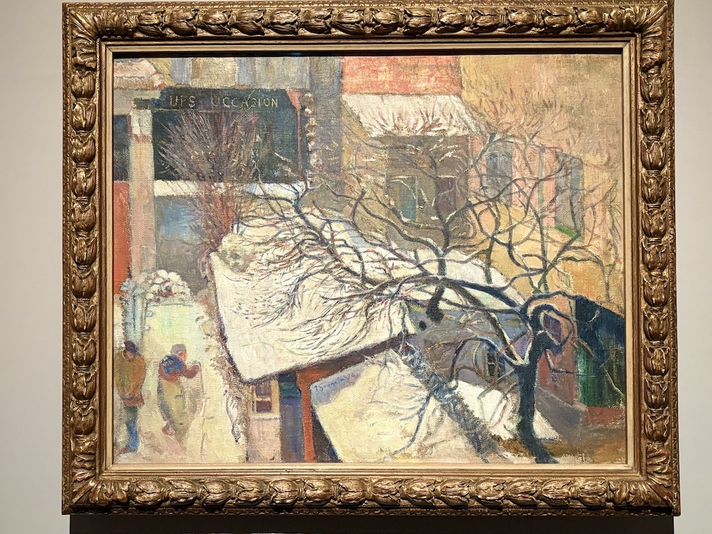 ポール・ゴーガン  《雪のパリ》  1894年　油彩、カンヴァス