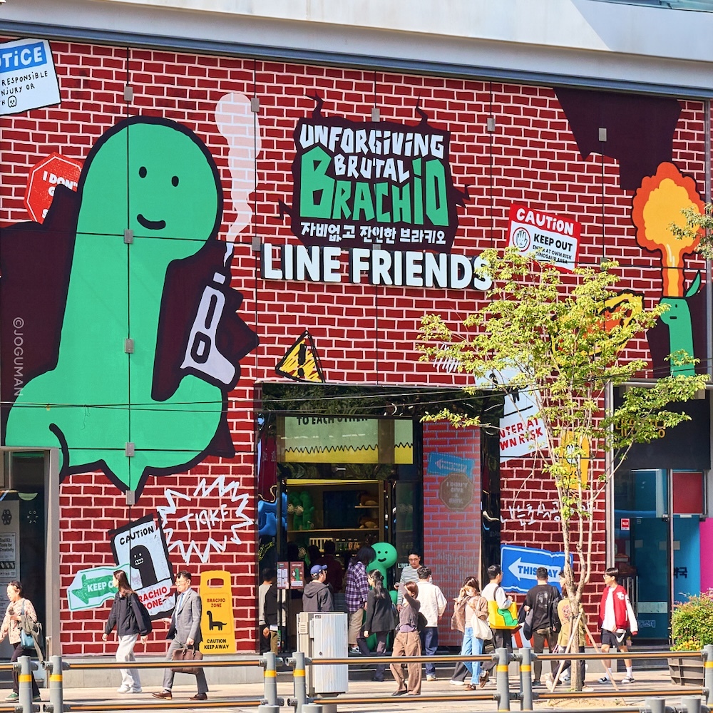 昨年10月、韓国・江南のLINE FRIENDSフラッグシップストアにて行われたPOPUPの様子