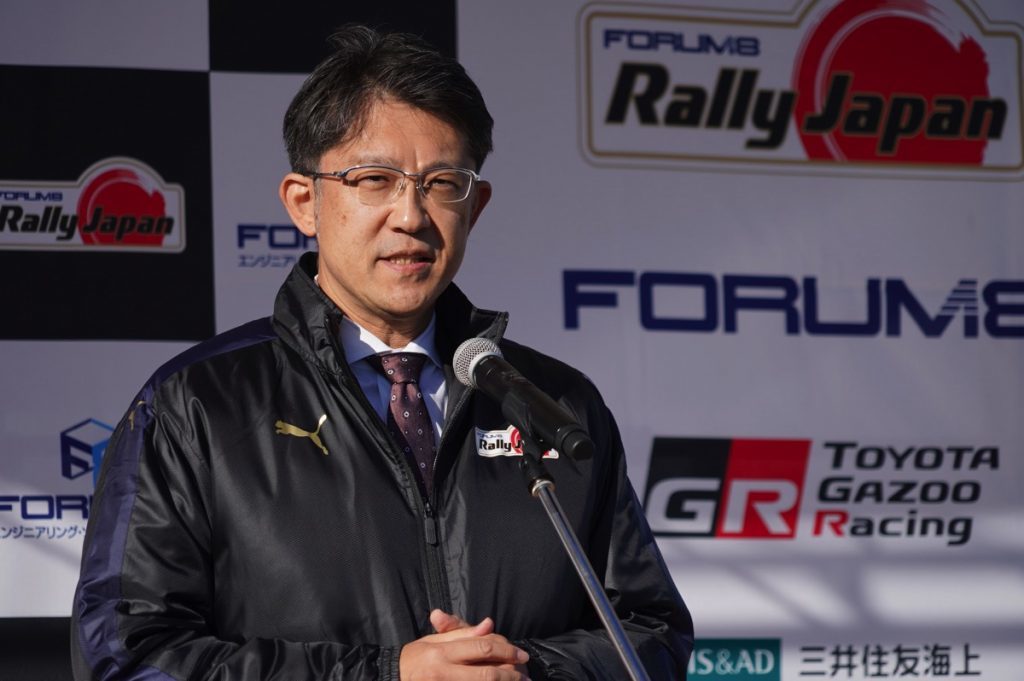 参戦チーム代表のGAZOO Racing Company 佐藤恒治プレジデント