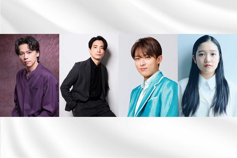 （左から）中川晃教、小林唯、辰巳ゆうと、山﨑玲奈