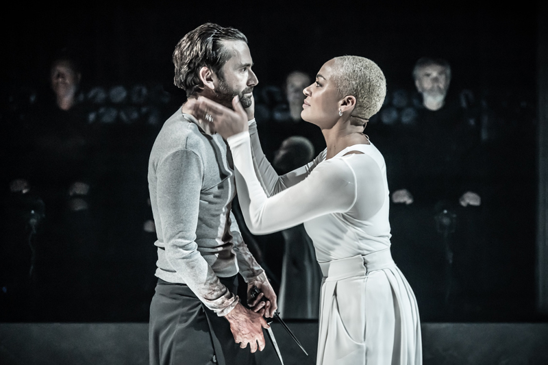 David Tennant and Cush Jumbo MACBETH  Photo by Marc Brenner