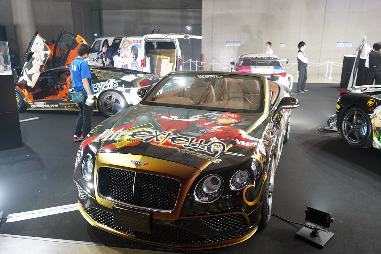 痛車も多数展示されていた 撮影：斉藤直樹