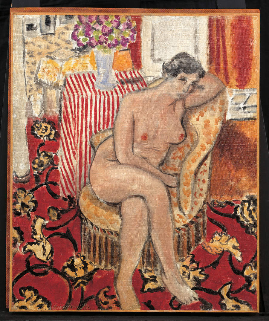 《肘掛椅子の裸婦》1920年/DIC川村記念美術館