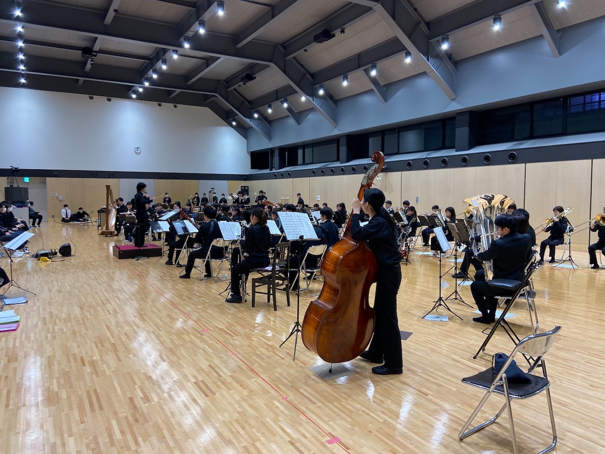 関西大学応援団吹奏楽部　練習風景