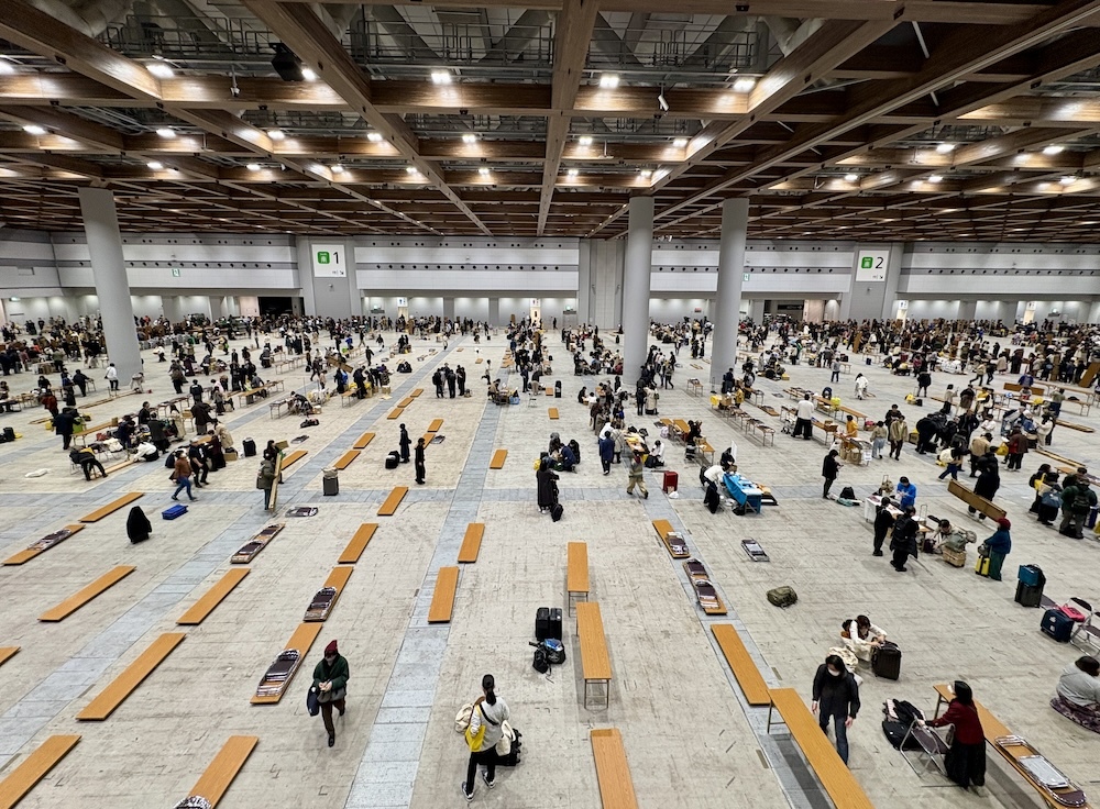 17時の閉会を迎え、撤収作業が進む会場内