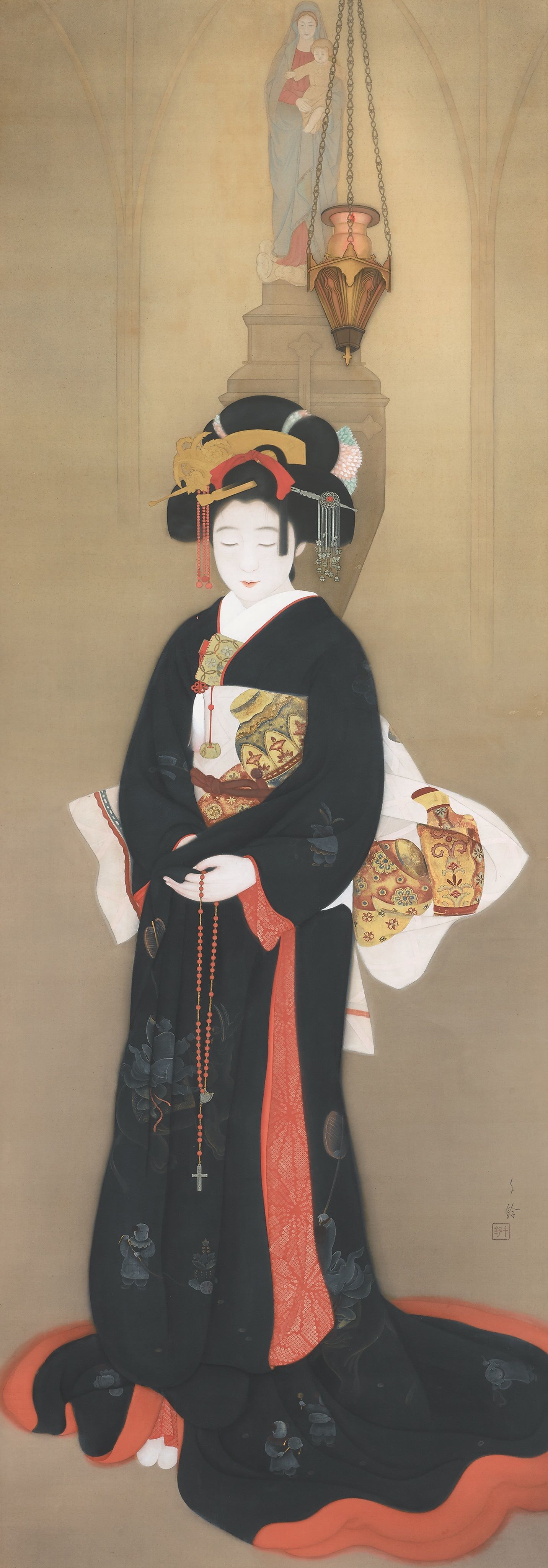 三露千鈴 「殉教者の娘」 大正15年 大阪中之島美術館【後期展示】