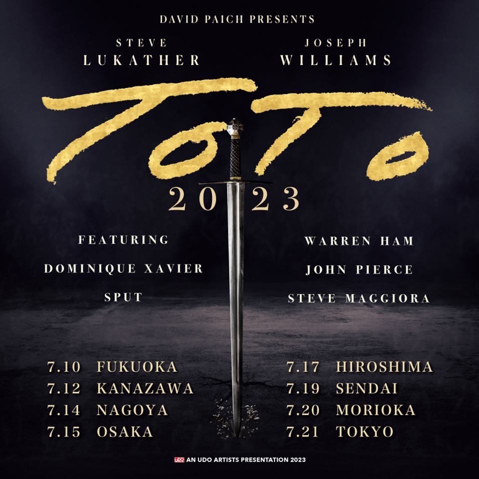 TOTO、4年ぶりの日本ツアーが決定 7月に全国8都市で開催【動画コメント 