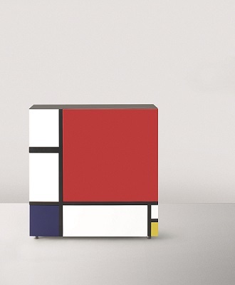 倉俣史朗《Homage to Mondrian #1》1975年/Cappellini 2009 ©KURAMATA DESIGN OFFICE, Special Cooperation with Cappellini Point Tokyo_Team Iwakiri Products