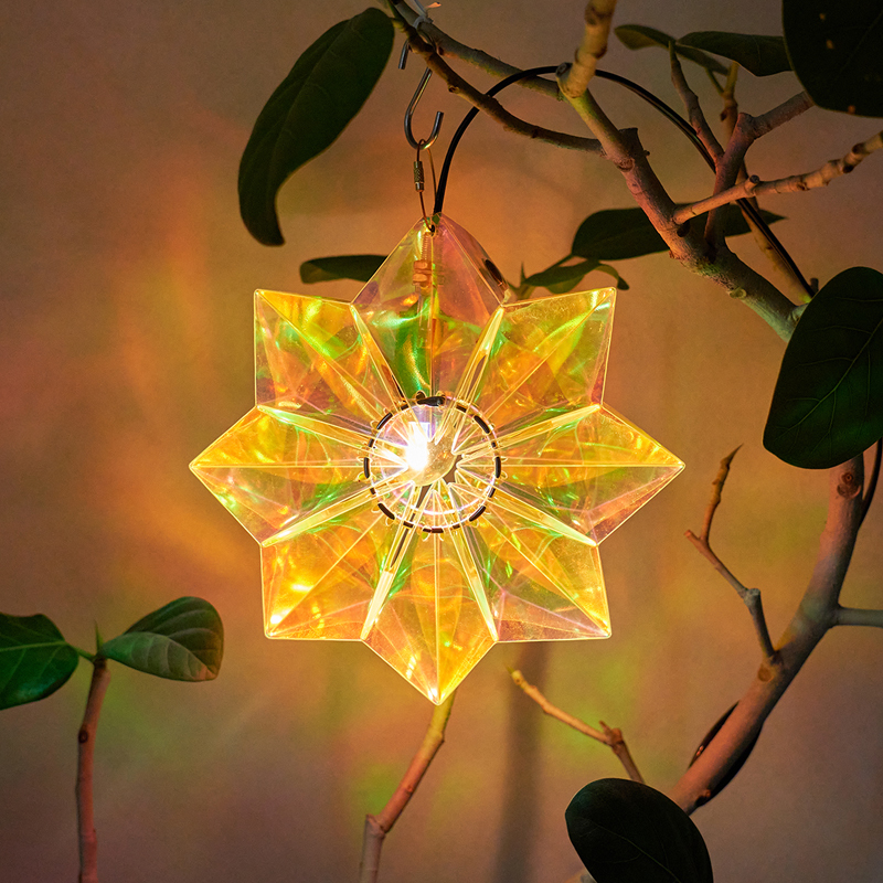 オリガミアート【ホログラムオリガミでランプシェードを作ろう】初級「スター」 サイズ：星型の直径20cm