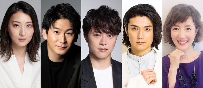 （左から）珠城りょう、小野田龍之介、上川一哉、渡辺大輔、戸田恵子