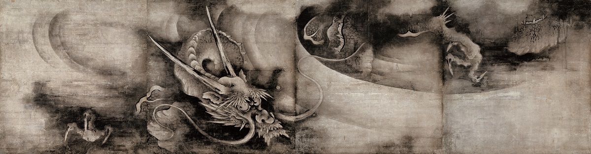 重要文化財　雲龍図（左隻）　海北友松筆　建仁寺（京都）　慶長4年（1599)　通期展示