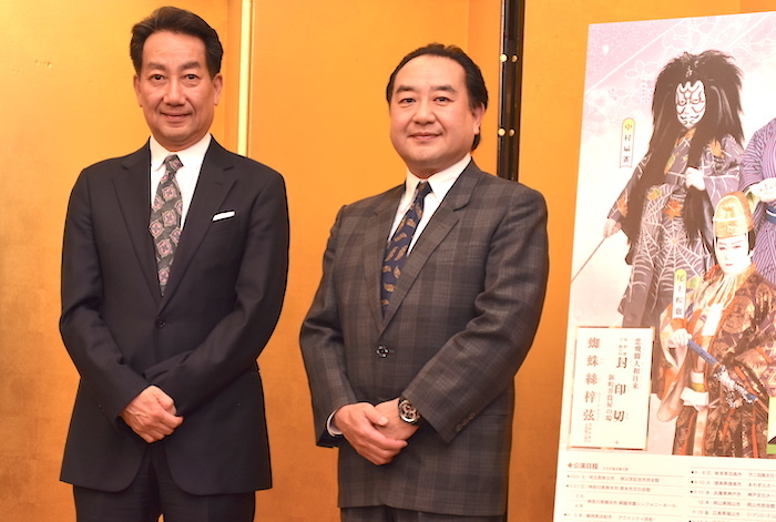 中村扇雀、中村鴈治郎（左から）