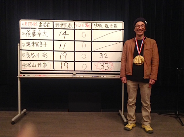『劇本Ⅱ』優勝、【劇王Ⅺ アジア大会】東海地区代表となった渡山博崇