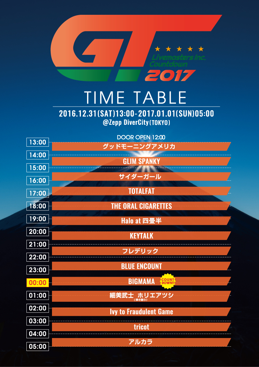 Gt17 のタイムテーブルが発表に 今年は開幕から猛ダッシュ 年明け直後にはあの名物コーナーも Spice エンタメ特化型情報メディア スパイス